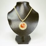 Round Gem Stone Necklace